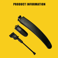 Tire Tyre Splash Mudguard Front Rear Fender Shelf for Xiaomi Mijia Qicycle EF1 Electric Bike Bicycle Kickstand Tripod Support
