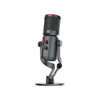 【AVerMedia 圓剛】AM350 黑鳩 USB電容式 演唱廣播專業級麥克風(附防噴網+麥克風安裝座)