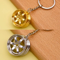1Pc Car Modification Hub Keychain Manual Lever Car Metal Keychain Turbo Gear Pendant，Small Gifts for Car and Motorcycle Lovers