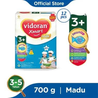[12 Pcs] Vidoran Xmart 3+ Madu Susu Formula 700 g