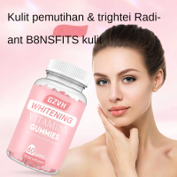 GZVH-Gummies Pemutih Kulit Glutathione, Untuk Wanita, dengan Glycine Complex, Multivitamin C / E / B