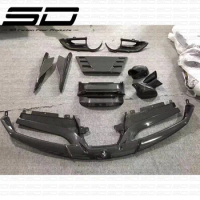 C Style All Car Accessories Full Set Body Kit Front Lip Side Skirt Rear Diffuser For F 488 Carbon Body Kit