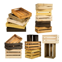 木箱子儲物箱定制復古實木超市木條箱水果陳列筐收納木框裝飾木箱