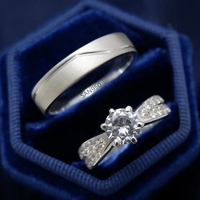 San950 Couple Cincin Lamaran - Perak perak couple