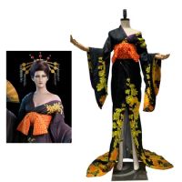 final Cosplay fantasy 7 remake madam m cosplay costume FF7 madam m SEXY kimono cosplay dress halloween dress for women