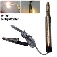 Auto Car Light Circuit Tester Lamp Voltage DC 6V 12V 24V Copper Test Pen Detector Probe Light System Test Probe Lamp