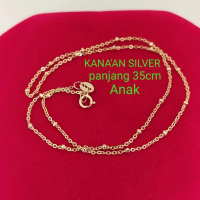 KALUNG ANAK JEDAR PERAK 925 SILVER LAPIS EMAS WARNA ROSE GOLD
