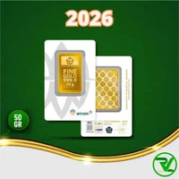 Antam Reinvented Press Putih Emas Logam Mulia [50 g]