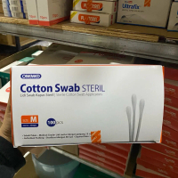 ￼Cotton Swab Steril Onemed ukuran M/Cotton swab onemed kapas lidi steril