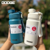 กระบอกน้ำเก็บอุณหภูมิ DODGE แสตนเลส 316 มีสายหูหิ้ว ได้ทั้งน้ำร้อนน้ำเย็น ขนาด 600ml , 750ml