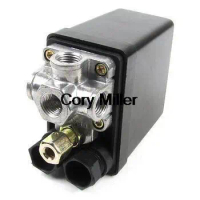 175PSI 12Bar 4 Port 1/4 G Air Compressor Pump Pressure Switch Control Valve