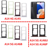 Sim Card Tray For Samsung Galaxy A14 4G A145 Phone New SIM Chip Micro SD Slot Adapter Holder For A14 5G A146 A146U