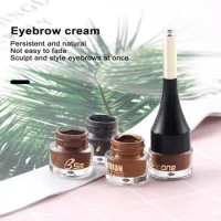 Sweatproof Eyebrow Cream Define Brows Long-lasting Waterproof Eyebrow Cream Natural Sweatproof Brow Dye for Anti-fade