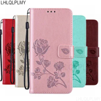 Rose Leather Wallet Flip Case For Huawei Nova 9 10 SE 7i 8i 3 3i 5t Y70 Honor 50 Lite X8 5G X7 X9 6A 7C 7A Pro Y6P Y8P Y9S Cover