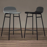 Nordic ins online celebrity bar chair home bar stool modern simple high stool bar chair backrest light luxury bar stool