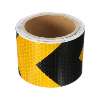 5cmx3m Car Self-Adhesive Reflective Safety Warning Tape Automobiles Motorcycle Arrow Sign Reflective Strip Sticker
