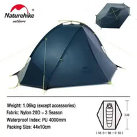 TENDA TAGAR ULTRALIGHT 20D NATUREHIKE NH17T180-J 1P NAVY