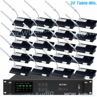 MiCWL Pro Digital Wireless 20 Desktop Gooseneck Microphone Conference System A10M-A102