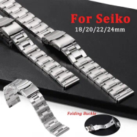 Solid Stainless Steel Straps 18 20 22mm 24mm 26mm Quick Release Bracelet for Seiko SKX007 SKX009 Universal Men Women Watch Band