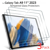 3 Piece Tempered Glass Protectors for Samsung Galaxy Tab A9 11 Inch 2023 Screen Protector for Galaxy Tab A9 A8 A7 Screen Films