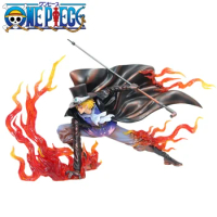 23cm Anime Figure One Piece Fire Punch Sabo Special Effects Action Figure Statue Collection Model Doll Christmas Toys Gift