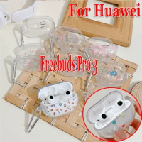 Fashion Cover for Huawei Freebuds Pro 3 Case Cute Girl Cover for Freebuds Pro3 Case for Free Buds Charging Box Heart Butterfly