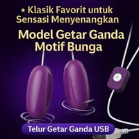 REDMITRA Double PLum 2.0 Vibratting Egg Bola Getar Ganda Intimate Care Purple
