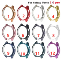 Watch Case for Samsung Galaxy Watch5 pro 45mm Screen Protector TPU All-Around Bumper Protective Cover for Watch 5 40mm 44mm