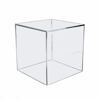 方形四面透明壓克力展示架(25x25x25cm) #0404