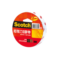 【3M】669 Scotch超強力雙面綿紙膠帶 12mmx5yd(3入1包)
