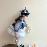 【店鋪熱銷】女童洛麗塔公主兒童2025秋冬新款洋氣兔子朱迪警官裙子連衣裙