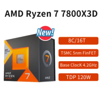 New AMD RYZEN™ 7 7800X3D Gaming Processor 8-Core 16-Thread CPU 5NM 96M Socket AM5
