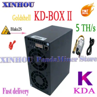 New Kadena KDA miner Goldshell KD BOX Ⅱ 5TH/s Blake2S ASIC miner better than KD6 KD5 KD2 KD-LITE KD-MAX KD-BOX KA7