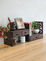 創意復古實木架子桌面置物架學生書桌桌上書架飄窗收納簡易小書櫃 艾瑞斯