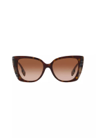 Burberry Burberry Women's Cat Eye Frame Brown Acetate Sunglasses - BE4393F