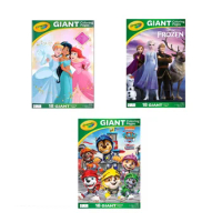 Crayola Giant Coloring Pages Series, 18 Count Disney Princess, Frozen &amp; Paw Patrol Gifts for Kids