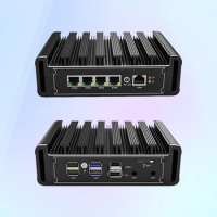G31S Fanless Mini Host 1264Np Alder Lake N100 4 2.5G I226V N100 Ddr5 16Gb Firewall Soft Router Server Pfsense