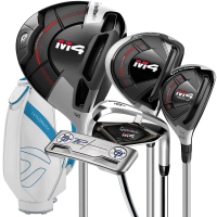 【TaylorMade】M4 女用套桿(#1+#3+5木+#U4鐵木+#5-P+S+1推M7299925+Bag 12支 #邁達康高爾夫)