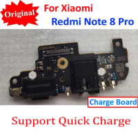 100% Original For XiaoMi Redmi Note 8 Pro Charging Port PCB Board USB Charge Dock Connector with Microphone Flex Cable Note8 pro
