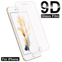9D Full Protection Glass For iPhone 7 8 6 6S Plus Transparent Screen Protector For iPhone 5 5C 5S SE 2020 Tempered Glass Film