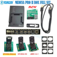 2023 Original New MEDUSA Pro II box Full Set / Medusa Pro2 Box and 3pc socket(UFS BGA153 / 254 ,EMMC 4 IN 1 )with Medusa Pro II