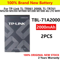 100% Genuine 2000mAh TBL-71A2000 Battery For TP-Link TL-TR861 2000L TL-TR761 M5250 M5350 M7000 M7200 M7300 4G LTE WIFI Router