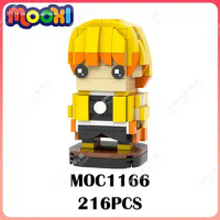 MOC1166 Creative Agatsuma Zenitsu Action Figure Building Blocks Anime Demon Slayer Character Model Assembly Bricks Toys For Kids