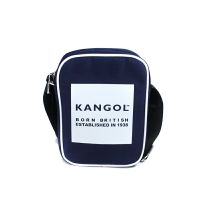 KANGOL 側背包 方包 帆布 深藍色 6125171080 noC79