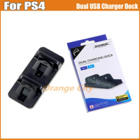 5PCS Dual USB Charger Wireless Controller Charging Dock Stand Station for PS4 Playstation 4 Game Console