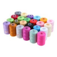 24 Color Household Sewing Thread Multifunctional Polyester Thread 1000 Yard 594C
