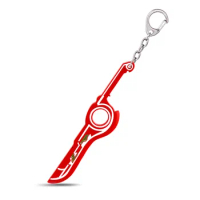 Xenoblade Chronicles Keychain Red Sword MONADO Metal Pendant chaveiro Key Ring bag charm Key Chain portachiavi Game Jewelry