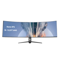 LGD NANOIPS 49 Inch Super Wide Screen Gaming 4K 5K 75Hz 60Hz Curved LCD LED PC Computer DP Type-C Interface Anti-Blue