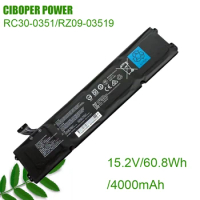 CP Laptop Battery RZ09-03519,RC30-0351 4000mAh/60.8Wh For 2021 Razer Blade 15 Base, BLADE 15 BASE 2020, Rz09-03519E11 RZ09-0369x