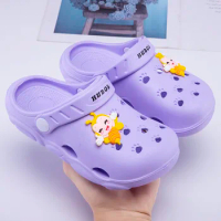 Children Slipper Girls Sandals Summer Beach Shoes Sneaker Cute Cartoon Bee Kids Clogs casual Girls Shoes Slipper 4 To 8 Years